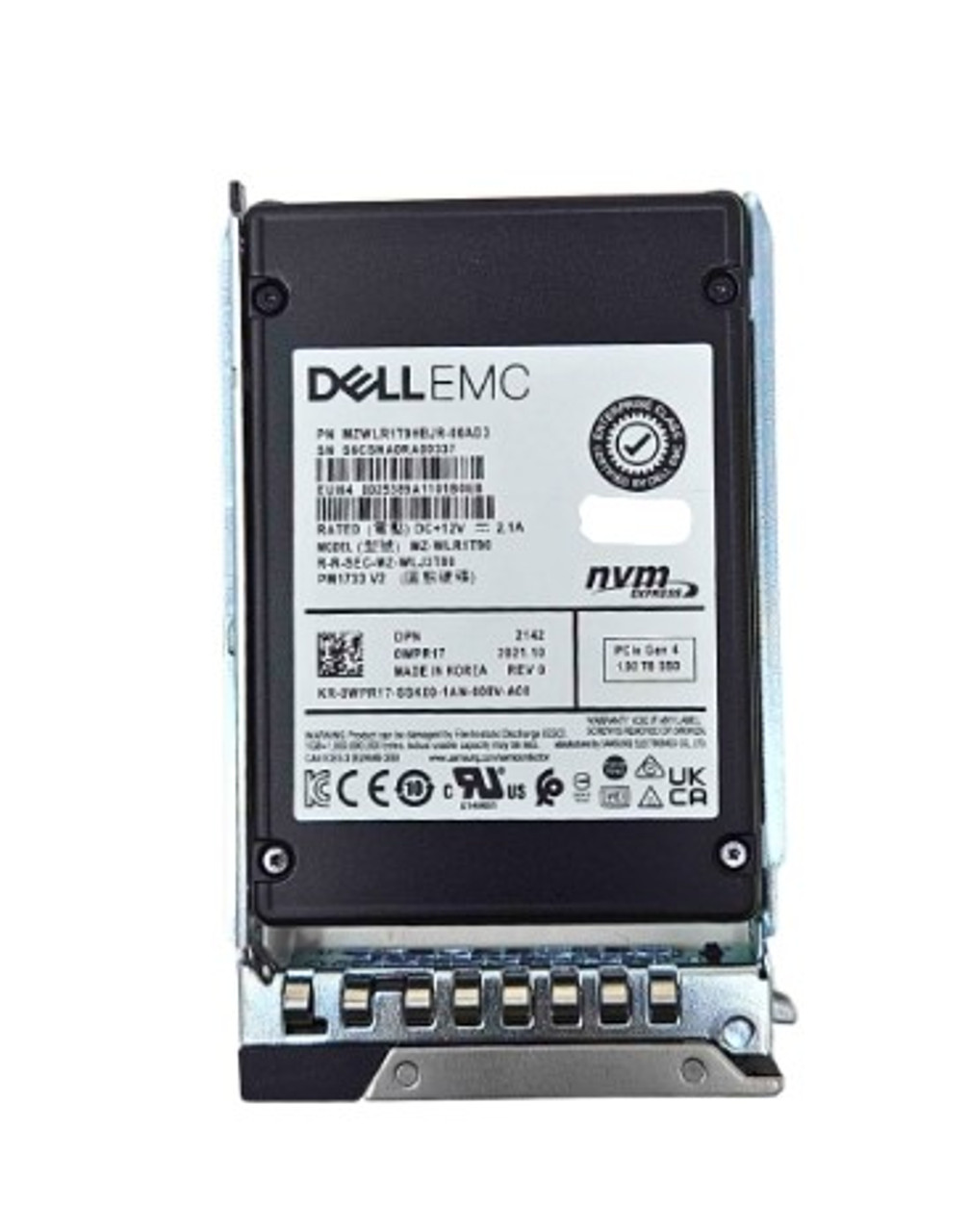 Dell EMC Unity XT 380,380F,480,480F,680,680F,880,880F Original Hard Drive 7.68TB 12GBPS SAS 2.5 SSD (25-80 Slot) D4-2SFXL2-7680/D4F-2SFXl2-7680 Disco Duro New EMC 005053160,005053161