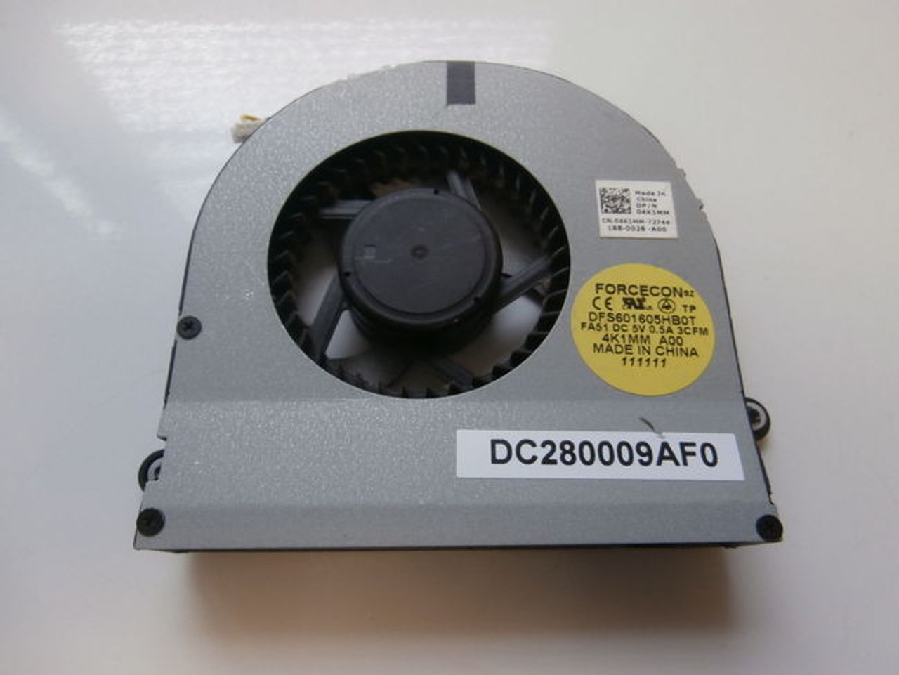 DELL ALIENWARE M17X R3 COOLING FAN / ABANICO REFURBISHED DELL DC280009AF0, 4K1MM  DELL ALIENWARE M17X R3 COOLING FAN / ABANICO REFURBISHED DELL DC280009AF0, 4K1MM