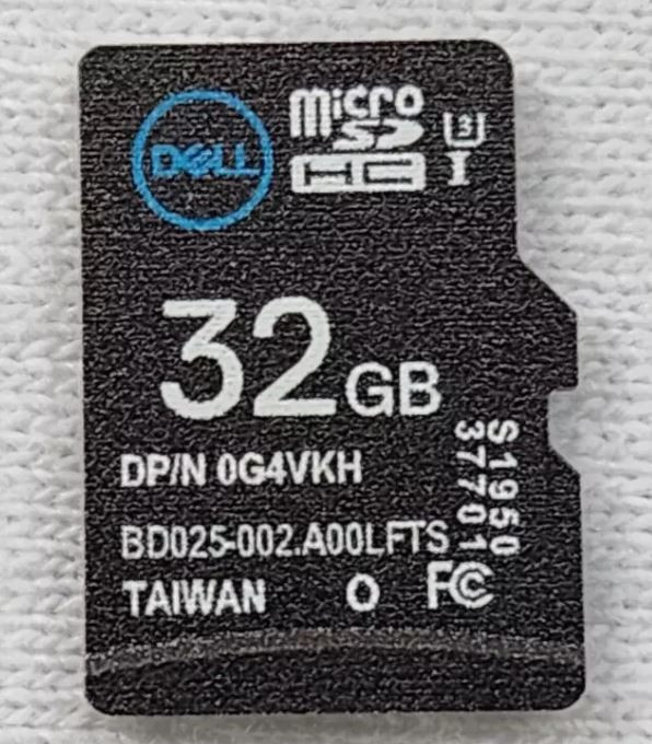 Dell Poweredge R640 (and more) Original 32GB Micro SD Card (Dual SD VFLASH Card Reader Module Idrac VFLASH-IDSM Sold Separate-RT6JG) / (Tarjeta Para Virtualizar Con 2 SD se venden x separado) New Dell N7JfR, G4VKH, 0PD22, 385-BBOL