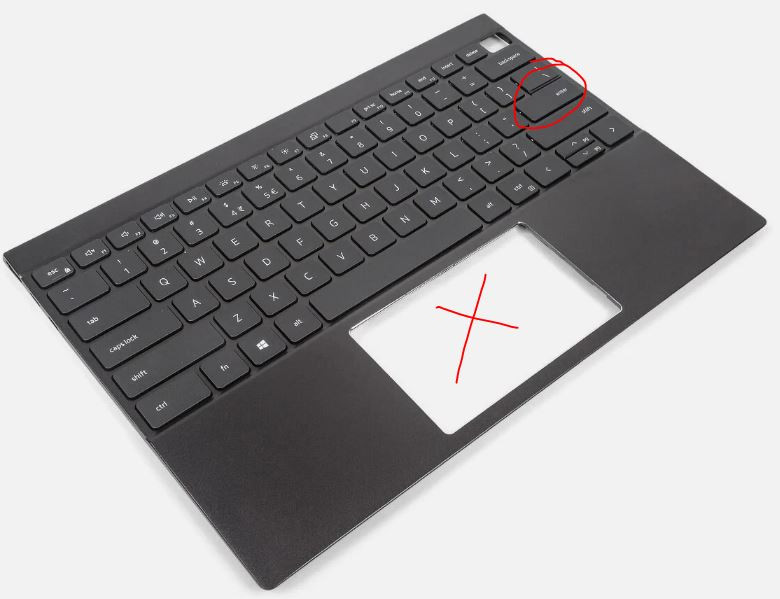 DELL LAPTOP VOSTRO 5310 ORIGINAL PALMREST(WYT28) BACKLIT KEYBOARD ENGLISH-( 7YYNW) / REPOSAMANOS  CON TECLADO INGLES ILUMINADO NEW DELL  WYT28,7YYNW