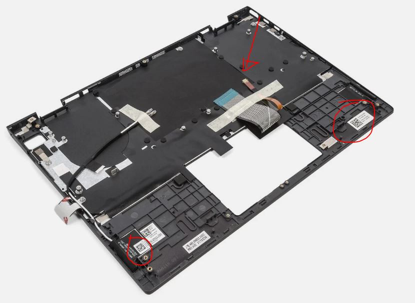 DELL LAPTOP VOSTRO 5310 ORIGINAL PALMREST(WYT28) BACKLIT KEYBOARD ENGLISH-( 7YYNW) / REPOSAMANOS  CON TECLADO INGLES ILUMINADO NEW DELL  WYT28,7YYNW