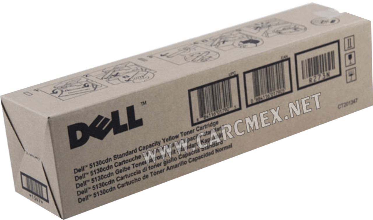 DELL IMPRESORA 5130 TONER ORIGINAL AMARILLO  6,000 STANDARD NEW DELL R273N, D607R,330-5839