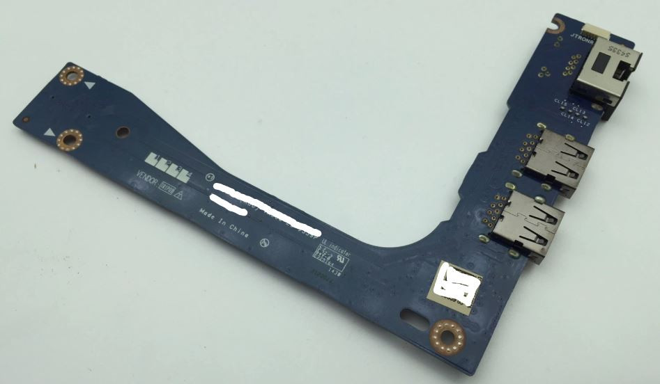 Dell Laptop Alienware M17 R1 Original I/O Circuit Board With Network RJ45_USB_Audio Porte/ Tarjeta De Audio RJ45  Dell WH486, N1DX7