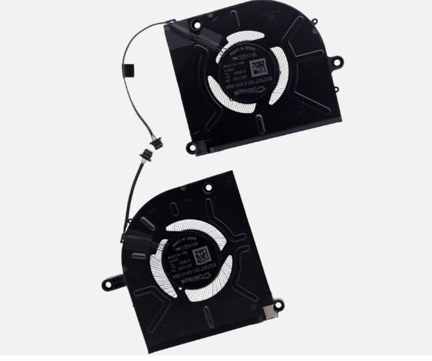 Dell Laptop Alienware M16 R2 Original CPU And GPU Cooling Fan  Right + Left  4-Pin Cable / Abanicos Para CPU Y GPU New Dell 2GN4X, 02GN4X ,EG75071S1-C410-S9A ,EG75071S1-C420-SS9A