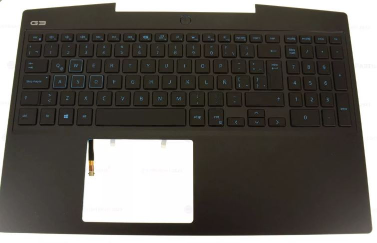 Dell Laptop G3 15 3500 Original Palmrest Spanish Keyboard Assembly For Dell G Series With 3-Cell Battery / GTX 1650 TI/ Palmrest Con Teclado En Español New Dell 2DPKM, 3T5PH, 03T5PH , R7H22, 6HF1K