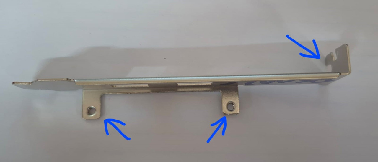 Bracket Metalico High Profile Con Doble Puerto USB 3.0 Para Tarjeta De Captura De Video_PEXUSB312A3Bl