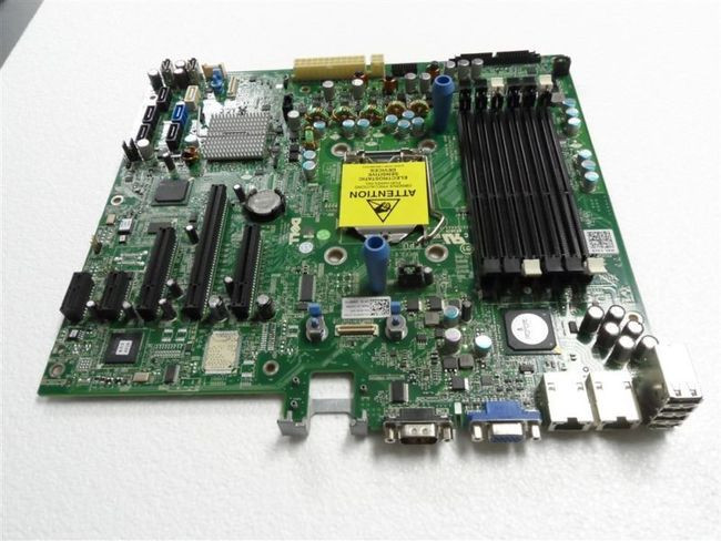 DELL POWEREDGE T310 MOTHERBOARD  SIX CORE SOCKET 1156  / TARJETA MADRE REFURBISHED DELL MNFTH,  P673K, 2P9X9