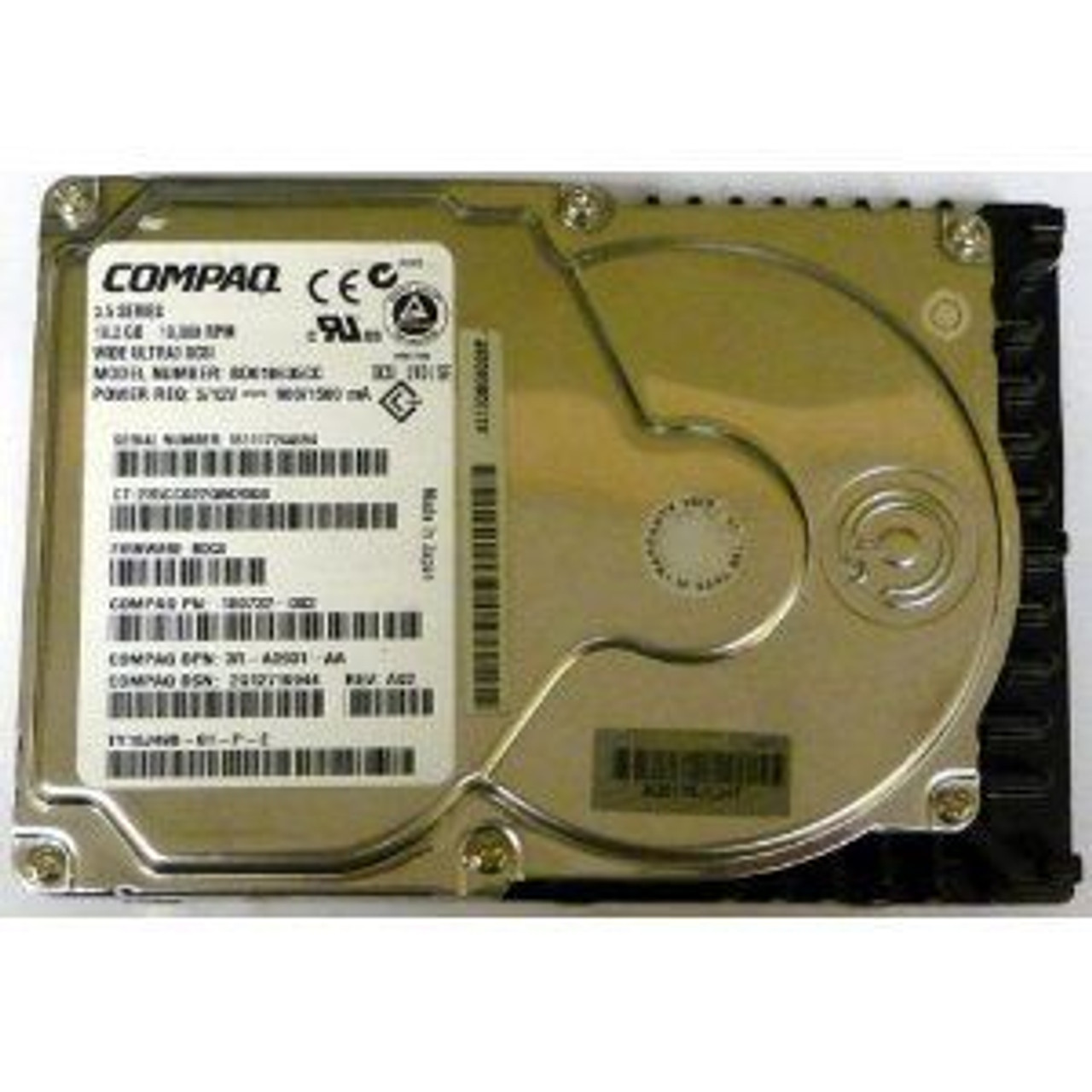 COMPAQ 18.2GB WIDE ULTRA3 SCSI 10K RPM HOT PLUG U3 UNIVERSAL HARD DRIVE REFURBISHED COMPAQ BD018635CC