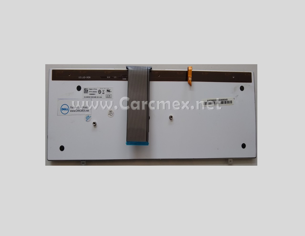 DELL LAPTOP  XPS 1340, 1640 ORIGINAL KEYBOARD SPANISH BLACK/ TECLADO ORIGINAL  NEGRO EN ESPAÑOL  REFURBISHED DELL  R270D, V082225AK, NSK-DF101