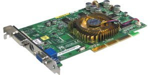 DELL VIDEO CARD / TARJETA DE VIDEO ASUS V9520 / TD AGP 128MB NVIDIA GEFORCE FX 5200 REFURBISHED DELL V9520 