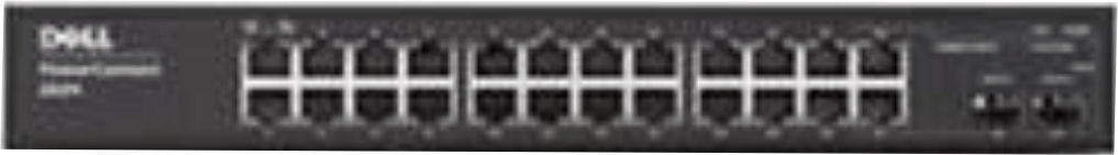 DELL POWERCONNECT 2824 SWITCH 24 1GBE PORTS, 2 PORTS WITH SFP OPTION, WEB MANAGED, NEW DELL F491K, PC2824L