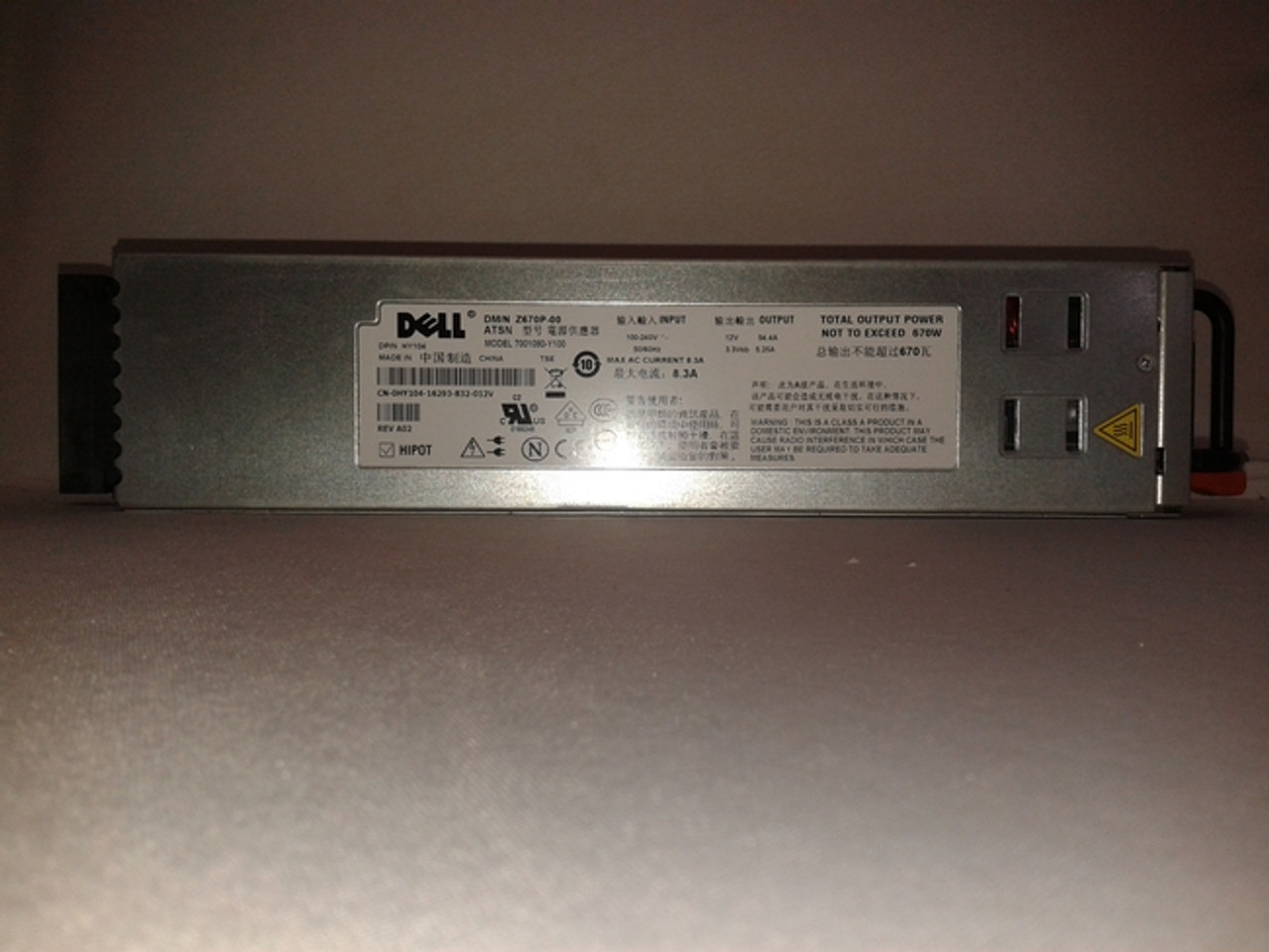 DELL POWEREDGE 1950 POWER SUPPLY/ FUENTE DE PODER  670W  REFURBISHED DELL UP957, NP679, UX459, D9761, HY104, MY064, P424D DELL POWEREDGE 1950 POWER SUPPLY/ FUENTE DE PODER  670W  REFURBISHED DELL UP957, NP679, UX459, D9761, HY104, MY064, P424D