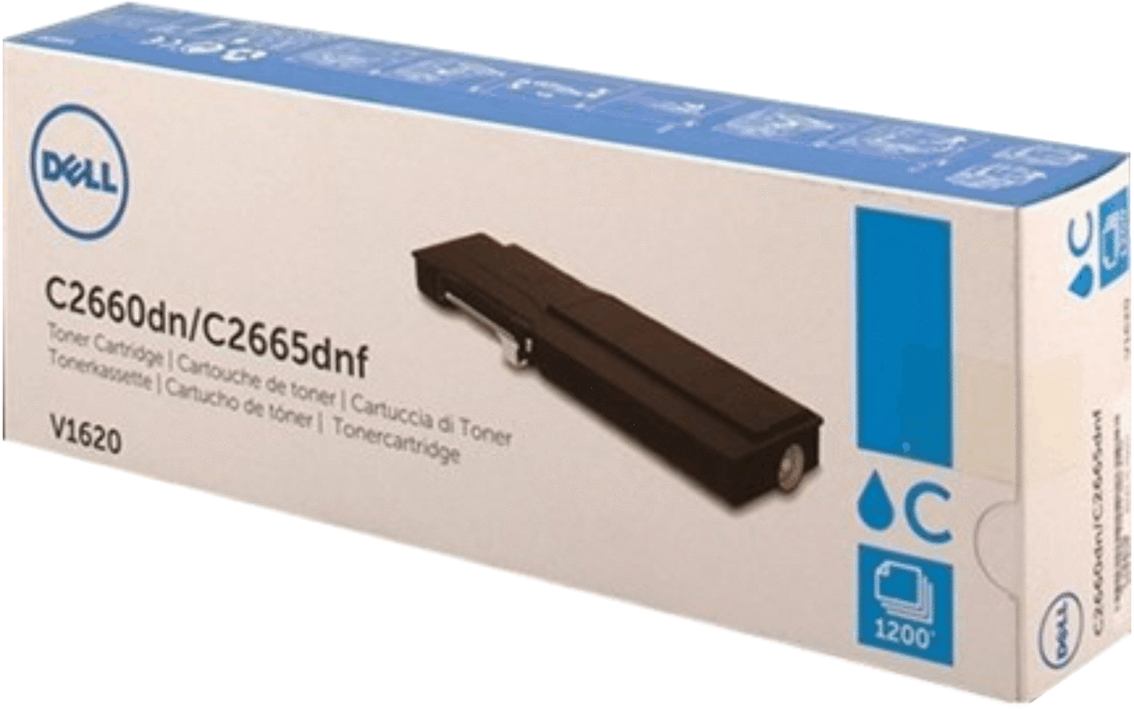 DELL IMPRESORA C2660DN/C2665DNF TONER ORIGINAL CYAN (1.2K) NEW DELL TXM5D, V1620, 593-BBBN
