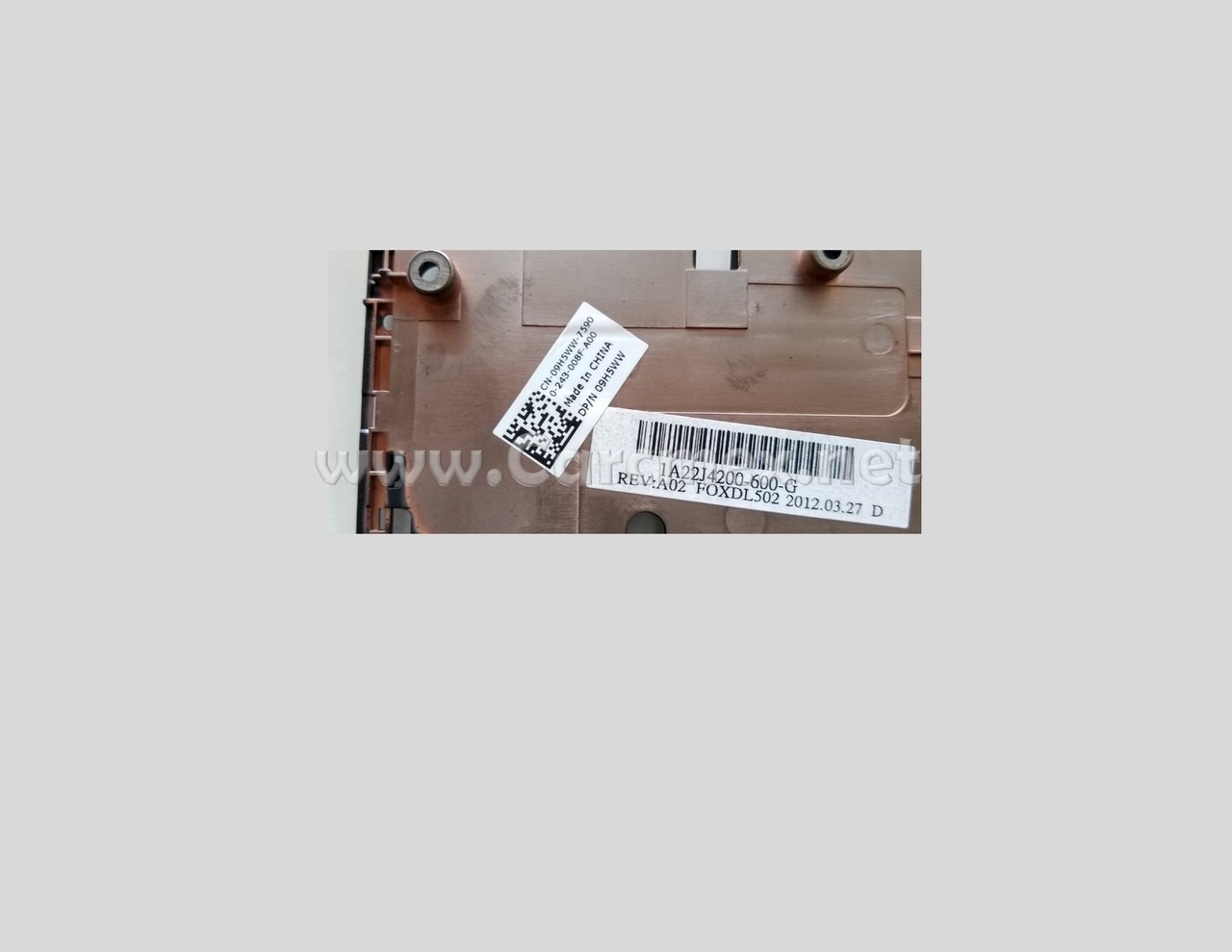 DELL Laptop Latitude E5520  Genuine Palmrest With  Single Touchpad / Original Descansamanos Con Raton Tacil Simple REFURBISHED DELL 9H5WW DELL Laptop Latitude E5520  Genuine Palmrest With  Single Touchpad / Original Descansamanos Con Raton Tacil Simple REFURBISHED DELL 9H5WW