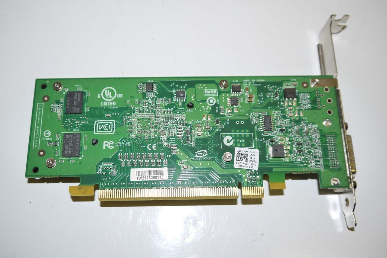 DELL PRECISION T3400 VIDEO CARD NVIDIA QUADRO NVS 290 256MB PCI-E DMS-59 DDR2 SDRAM /TARJETA DE VIDEO REFURBISHED DELL TW212