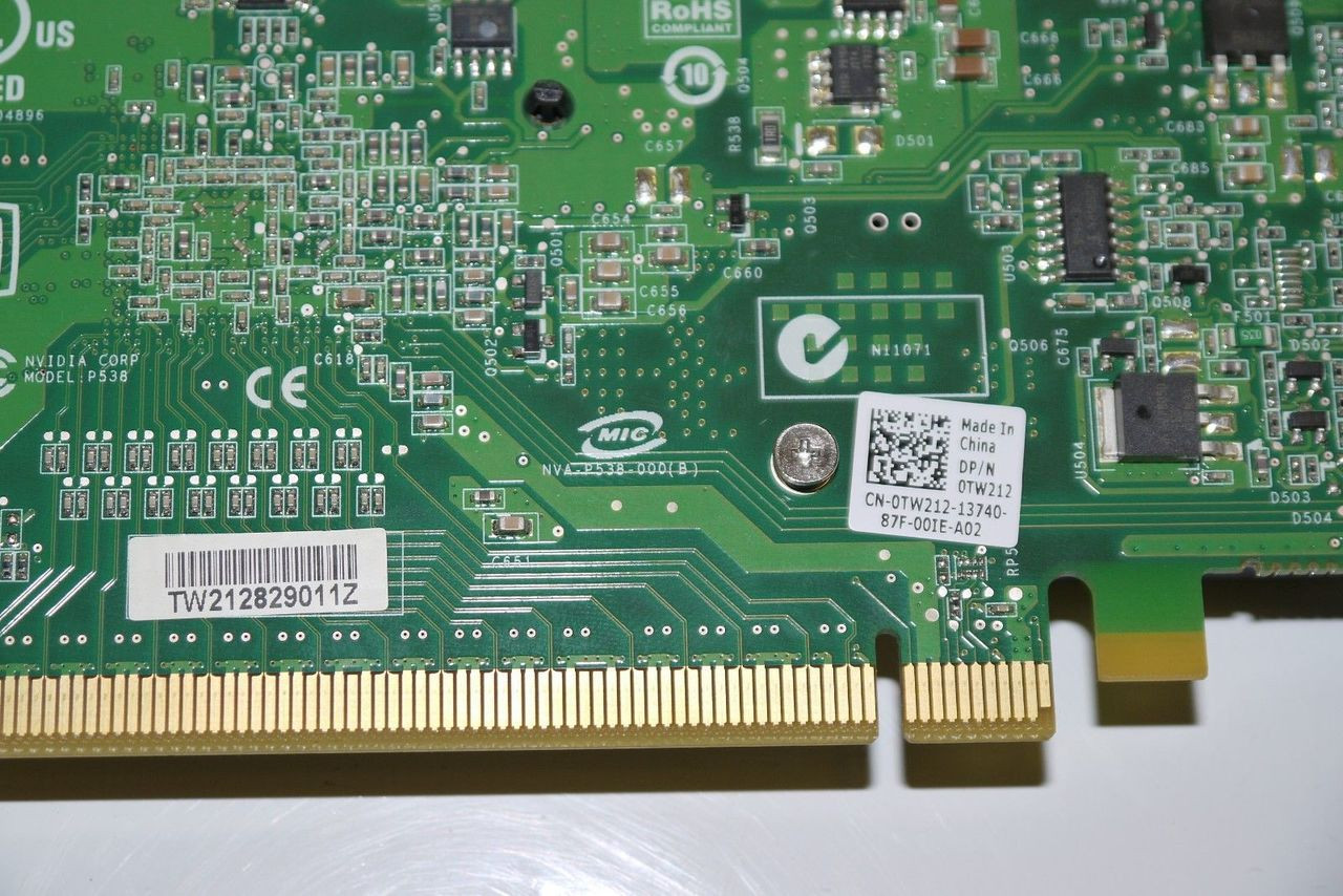 DELL PRECISION T3400 VIDEO CARD NVIDIA QUADRO NVS 290 256MB PCI-E DMS-59 DDR2 SDRAM /TARJETA DE VIDEO REFURBISHED DELL TW212