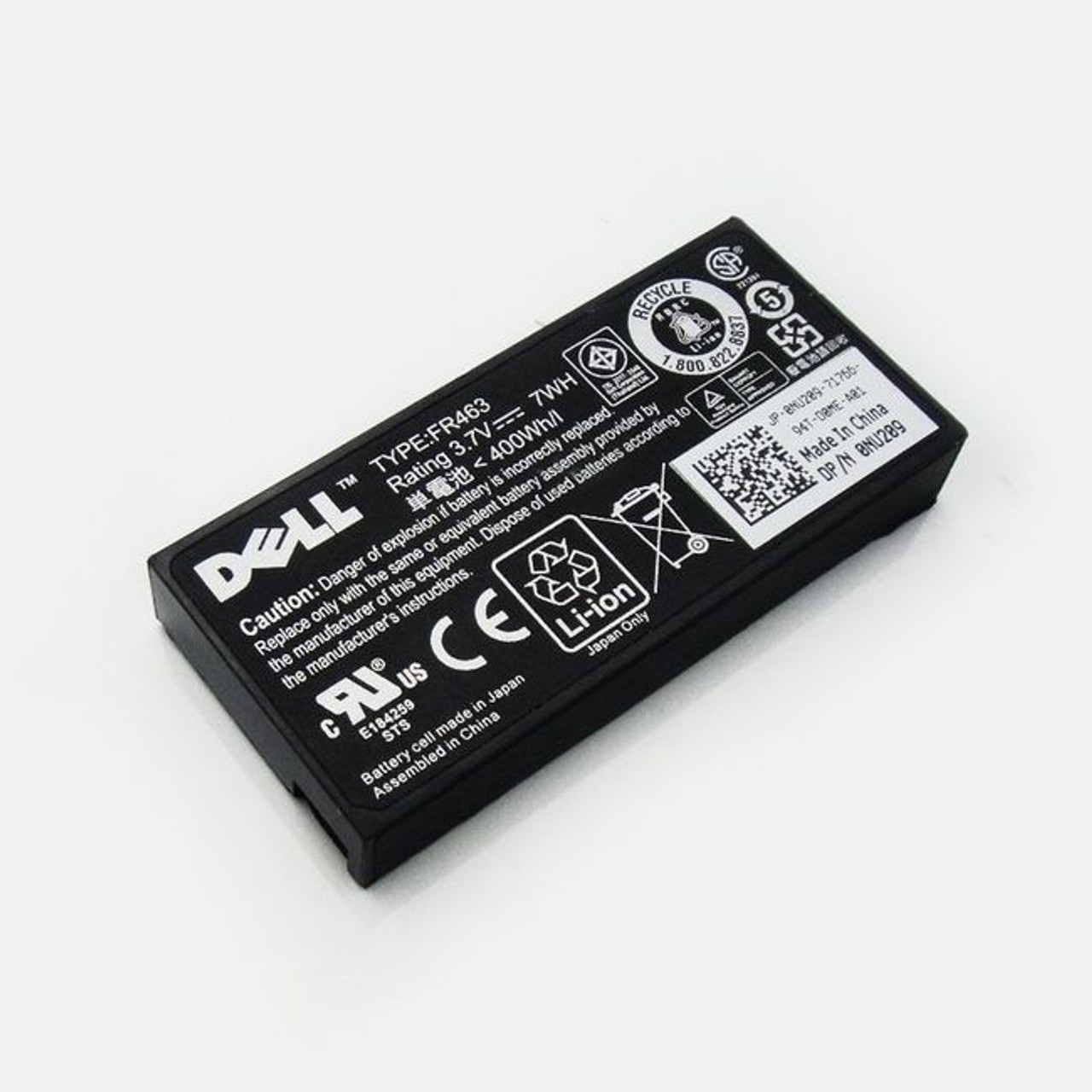 Dell Poweredge Original PERC Battery 7Whr 3.7V (No Cable) For PERC5I/PERC6I New Dell NU209,DFJRV,UF302,XJ547,P9110,FR463, 312-0448