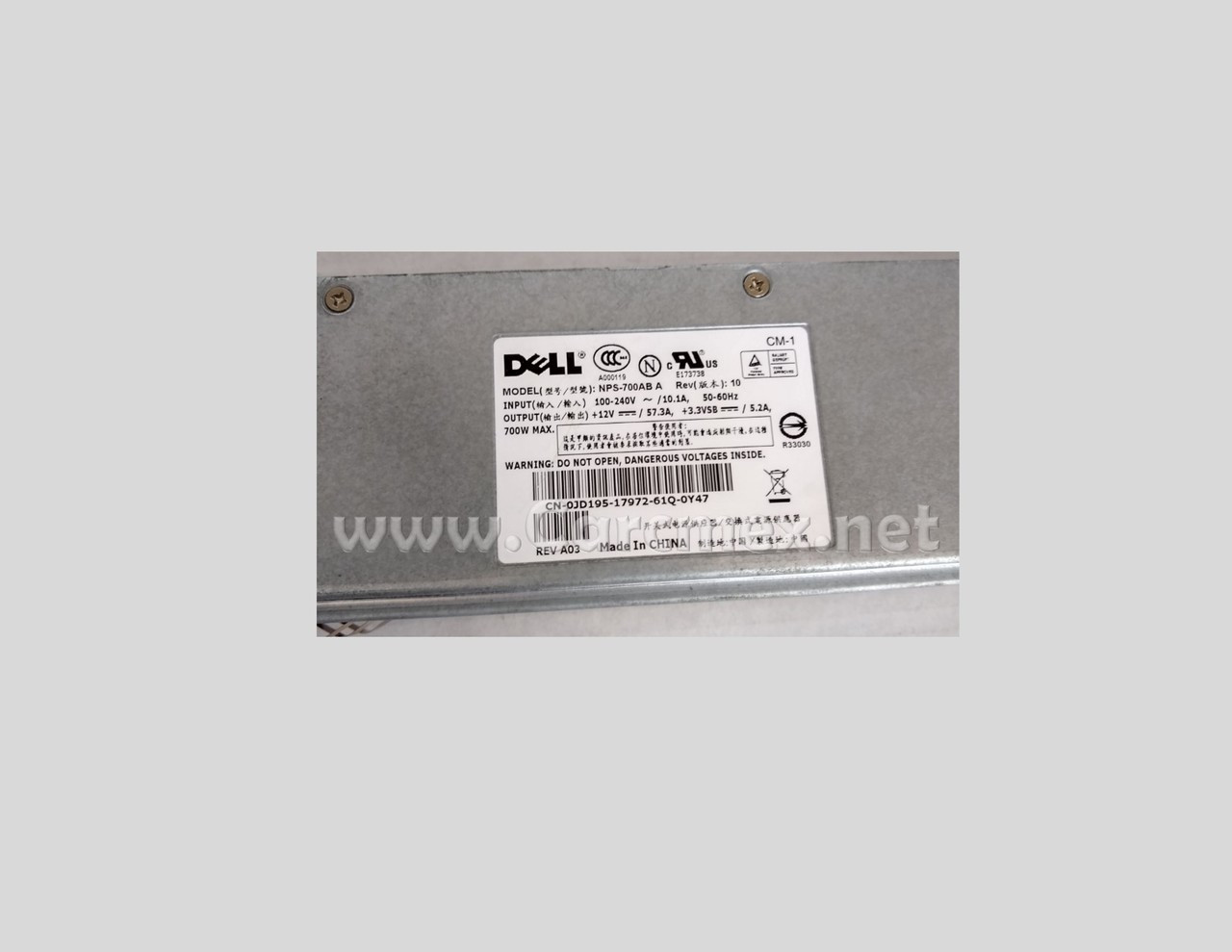 DELL Poweredge 2850 Fuente De Poder 700W NPS-700AB REFURBISHED DELL R1446, JD195, D3163, FJ780