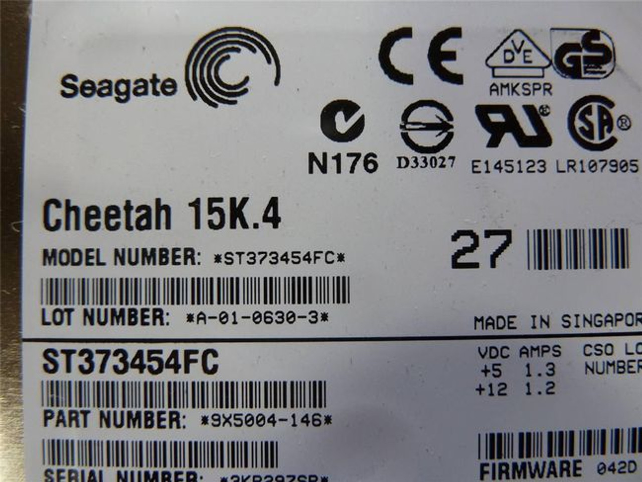 Dell Emc Disco Duro Seagate Cheetah 73Gb@15K Rpm Fibre Channel Sin Charola New Dell U5291, St373454Fc