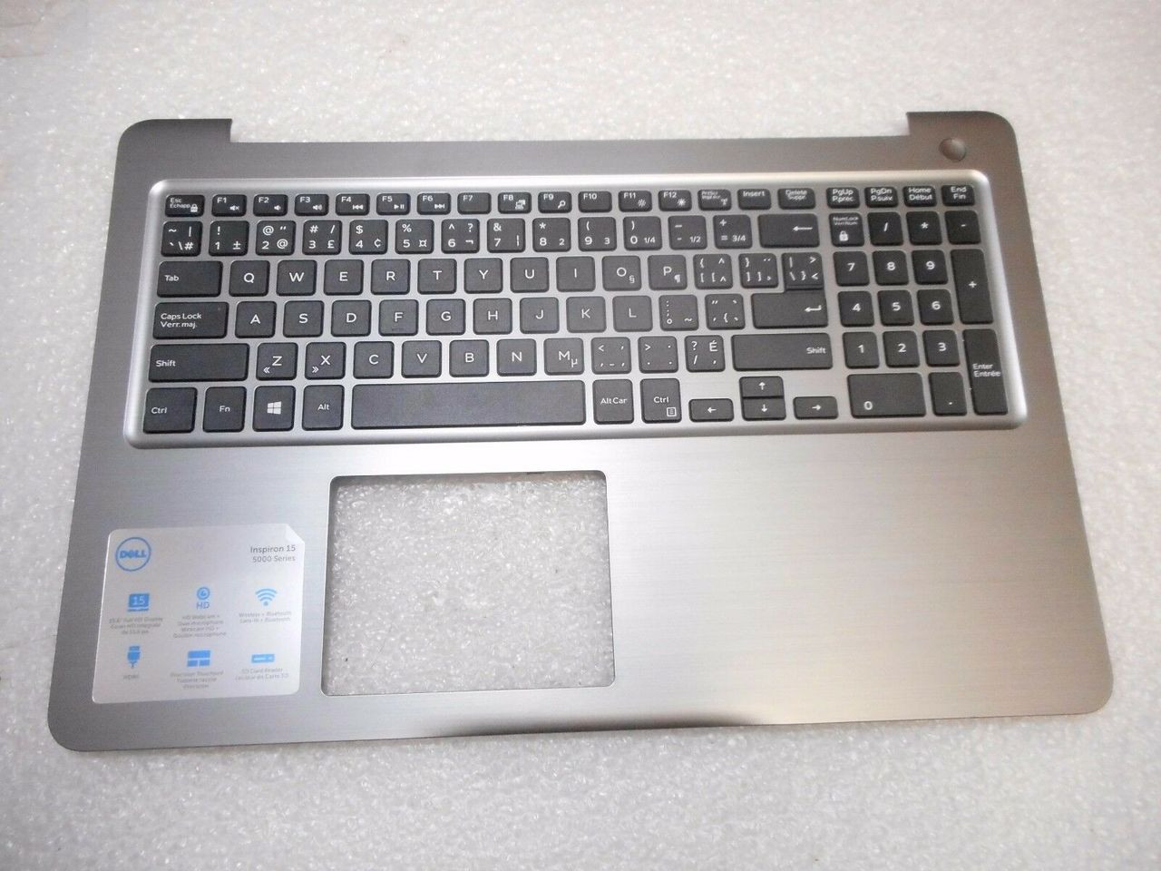 Dell Inspiron 15 5567 Top Cover Palmrest Spanish Keyboard NEW Backlit / Cubierta Superior Y Reposa Manos Teclado Español Iluminado NEW PT1NY 8Y88W