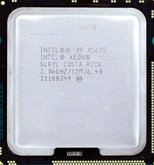 DELL INTEL XEON SIX-CORE PROCESSOR X5675  3.06 GHZ 12MB CACHE CORES 6  (LGA1366) ( NO HEATSINK) NEW DELL SLBYL, BX80614X5675, YH0DW