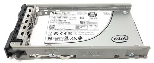 DELL POWEREDGE ORIGINAL HARD DRIVE 240GB SSD SATA 6GBPS 2.5IN,  HOT-PLUG / DISCO DURO ORIGINAL 240GB SSD SATA  2.5 INCHES X 1/3H (SFF) HOT SWAP TRAY (CON CHAROLA DXD9H)/ NEW DELL  400-AMHP 