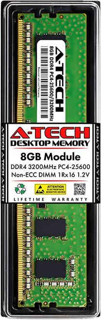 DELL DESKTOP -OPTIPLEX PRECISION-VOSTRO COMPATIBLE MEMORY 8GB DDR4 SDRAM 3200MHZ  NON-ECC 1RX16 UDIMM  1.2V 288-PIN / MEMORIA NON-ECC COMPATIBLE NEW DELL SNP9CXF2C/8G,AB371021 
