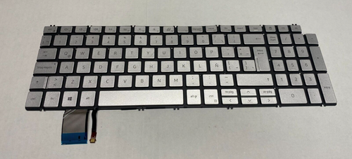 Dell Laptop Inspiron 15-5584 7590 7591 7791 Original Keyboard Spanish Silver Backlit  / Teclado Español Plata Iluminado Refurbished Dell YHXY1