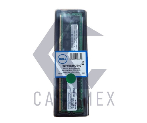 Dell Poweredge Compatible Memory 64GB RDIMM 288-PIN 2933MHZ  (CASCADE LAKE ONLY) ( PC4-2666) ECC DDR4 SDRAM 2RX4 RDIMM / Memoria Compatible New Dell  SNPW403YC/64G, AA579530 