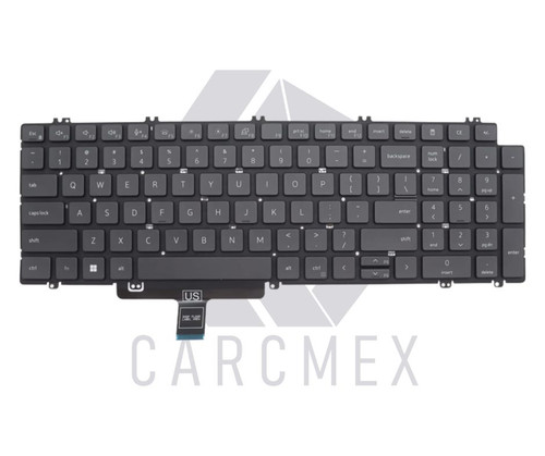 Dell Laptop Latitude 5520 Precision 3560 3561 Original Keyboard Non-Backlit Single Point Spanish / Teclado Original NO- Iluminado Español New Dell R3PTX, 490.0M607.021E, NSK-QZABW 1E, N7N16, RHGTP