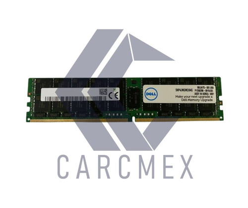 Dell Poweredge Memory Compatible 64GB 4RX4 DDR4 LRDIMM 2666MHZ ( PC4-21300) 1.2V ECC  288-PIN ( Not For Vrail)  / Memoria Compatible New Dell SNP4JMGMC/64G  A9781930, M386A8K40BM2-CTD