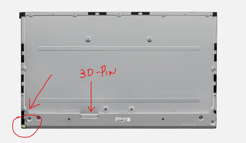 Dell Desktop AIO Optiplex 7460, 7470 Inspiron 5477, 5480, Compatible Screen LCD LED 23.8In (1920X1080) Non-Touch 30-Pin Bottom Left Type-1 Non-Locking / Pantalla Compatible Con Conector Horizontal Abajo Izq New Dell 391-BBDM,YXN48, LM238WF2-SSK1