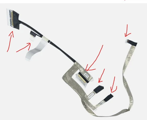 Copia de DELL LAPTOP INSPIRON 15  5582  2-IN 1 ORIGINAL TOUCHSCREEN LCD RIBBON VIDEO CABLE, EDP CAMERA CABLE/ CABLE FLEX PARA VIDEO DELL NWY3R,450.0FH01.0001