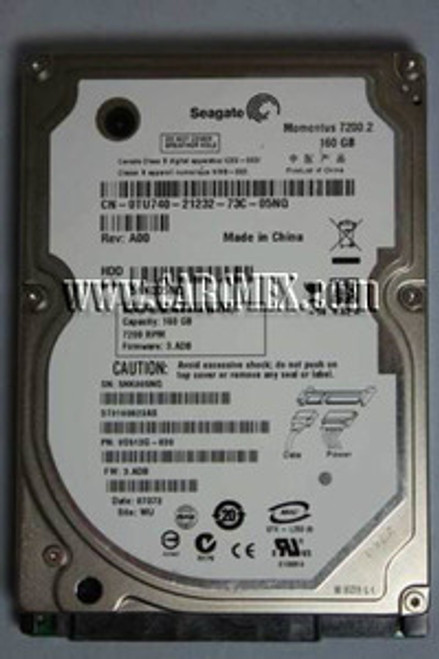 DELL LAPTOP DISCO DURO SEAGATE 160GB SATA 7200RPM 2.5 NEW DELL ST3160813AS, TU740