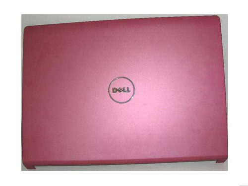 DELL STUDIO 1535, 1536, 1537   PINK W/BLACK TRIM LCD BACK COVER 15.4IN LID NO HINGES / TAPA  EXTERIOR ROSA SIN BISAGRAS REFURBISHED DELL P636X