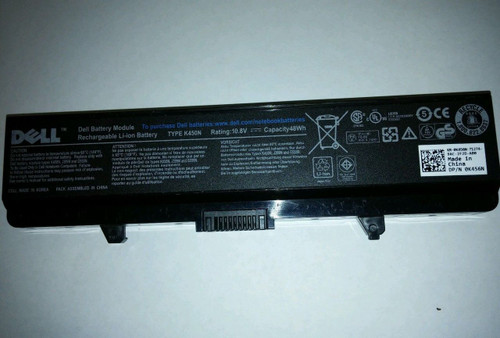 DELL LAPTOP INSPIRON 1440, 1525,1526,1545, 1750 BATTERY ORIGINAL 6 CEL 48WH 10.8V TYPE-K450N / BATERIA ORIGINAL NEW DELL F972N, 312-0940, J414N, J399N, J415N, G558N, X284G, G617H