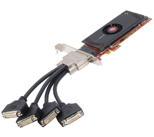 DELL VIDEO CARD ATI FIREPRO 2450 512MB PCI-E LOW PROFILE / TARJETA DE VIDEO DUAL CON 512MB REFURBISHED DELL 100-505531