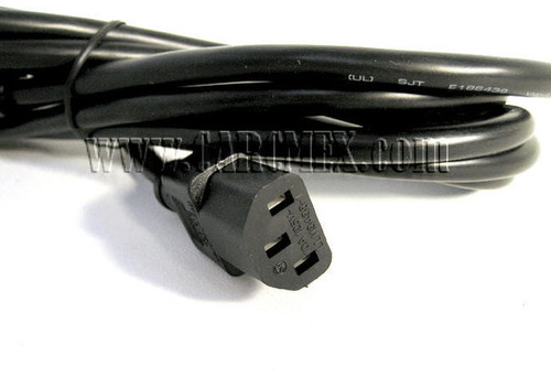 DELL POWER CORD 6 FT 3-PRONG / CABLE DE CORRIENTE REFURBISHED DELL 5120P, LL81924, 18AWGX3C,  E88265