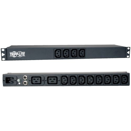 TRIPP LITE PDU BASIC 100V - 240V 16A 12 C13; 2 C19 C20, PARA INSTALACION HORIZONTAL EN 1U DE RACK, TOMA CORRIENTES NEW PDU12IEC