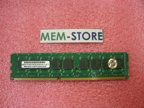 DELL POWEREDGE T110 II MEMORY MODULE 8GB DELL CERTIFIED 2RX8 UDIMM 1333MHZ LV NEW DELL  SNPKTXN3C/8G, A5185927