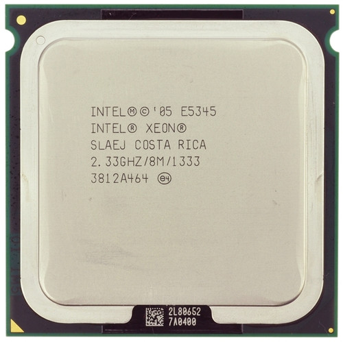 INTEL PROCESSOR,80563Q,XEON CLOVERTOWN E5345, 2.33GHZ 8MB (2MBX4) L2 CACHE 1333MHZ FSB 80W SOCKET 771 (LGA771)  NEW DELL  KX324, BX80563E5345A, SLAEJ