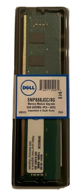 Dell Poweredge Original Memory 8GB DDR4 2400MHZ 1RX8 RDIMM 1.2V 288-PIN ECC / Memoria Original New Dell SNP888JGC/8G, A8711886, HMA81GR7AFR8N-UH
