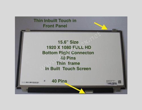 DELL Laptop Inspiron 15 7537, LAT E5580, Precision M3800 Only Fhd Lcd Touch Display 15.6 (1920X1080) WUXGA 40-Pin / Pantalla Solamente Tactil NEW DELL 218WN, LP156WF7, 5JXMF, B156HAK03.0, XWN1R