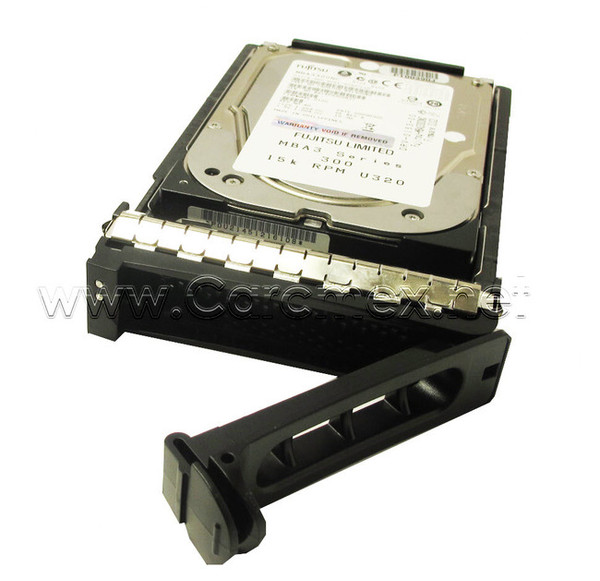 DELL POWEREDGE 2800, 2850 DISCO DURO 300GB 15K SCSI U320 80-PIN 3.5-IN HOTPLUG CON CHAROLA FUJITSU NEW DELL  JU654, 342-2087