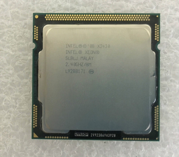 DELL INTEL CPU  XEON QUAD CORE X3430 2.40GHZ NEHALEM 8M SOCKET 1156 LGA1156 NEW DELL BX80605X3430, SLBLJ, 317-5526