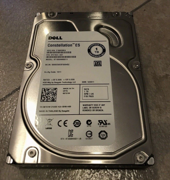 DELL LAPTOP SEAGATE DISCO DURO SATA DE 1TB A 5400 RPM  SATA 6GBP/S  2.5 INCH  NEW DELL 5K1VD ST1000LM014, ST1000LX015