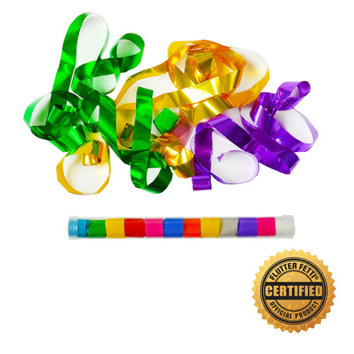 9" Speed Load Tube w/Metallic Streamers (Custom Colors)