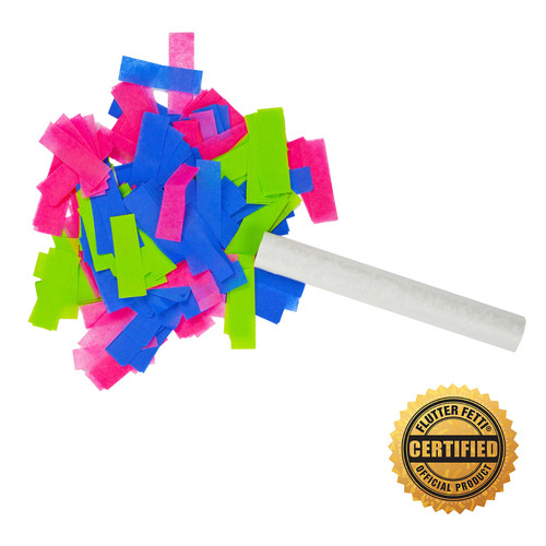 6" Wedding Flutter FETTI® Confetti (Custom Colors) - Hand Flick Launcher
