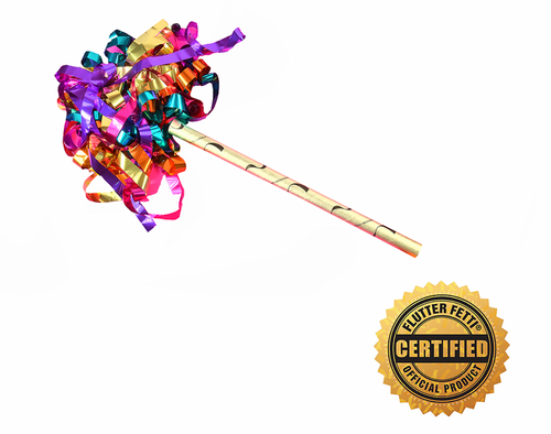 EASTER PROMOTION | 18" Airless "Hand Flick" Launcher Half Filled with Metallic Streamers  No Co2 Required