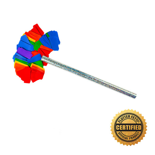 14" Flutter FETTI® Confetti Sticks - Hand Flick Confetti Cannon (Custom Colors) - U.S Patent Pending